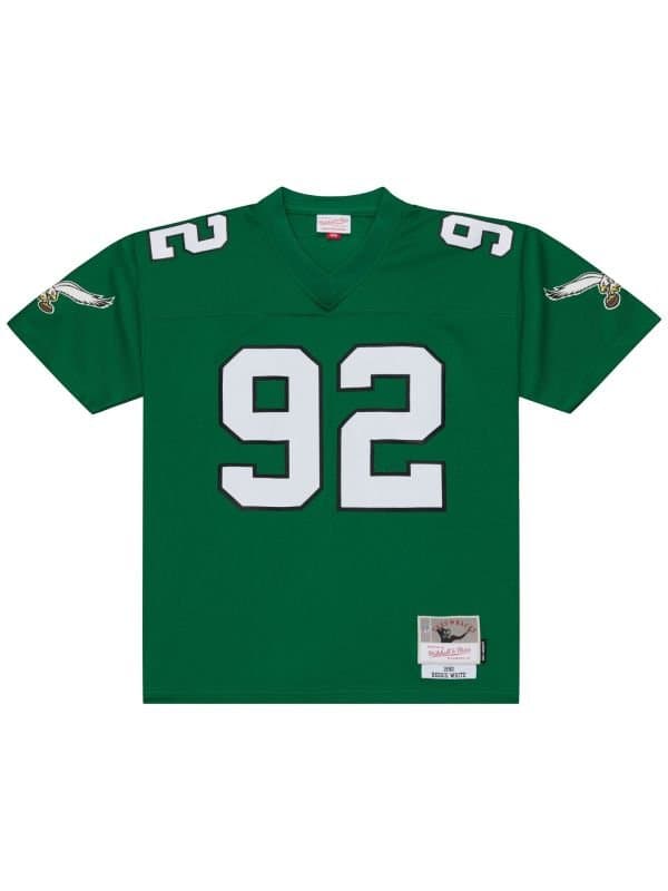 Reggie White #92 Philadelphia Eagles 1990 Legacy Throwback NFL Jersey Green thumbnail 2