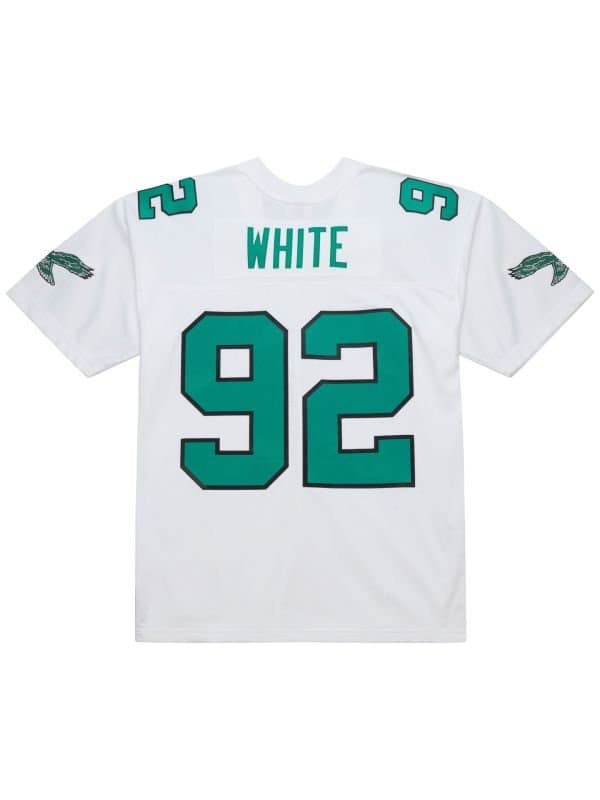 Reggie White #92 Philadelphia Eagles 1990 Legacy Throwback NFL Jersey White — view 1