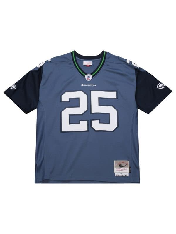Richard Sherman #25 Seattle Seahawks 2011 Legacy Throwback NFL Jersey Blue thumbnail 2