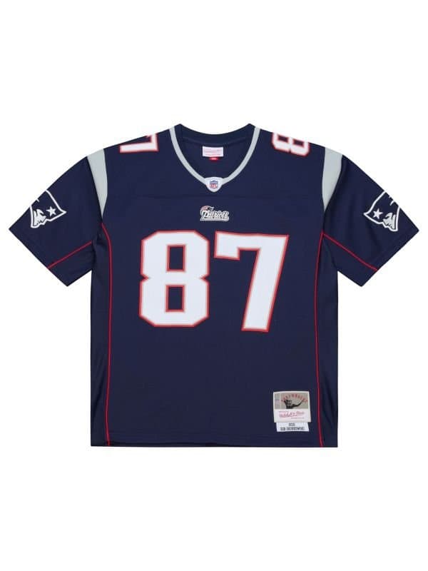 Rob Gronkowski #87 New England Patriots 2010 Legacy Throwback NFL Jersey Navy thumbnail 2