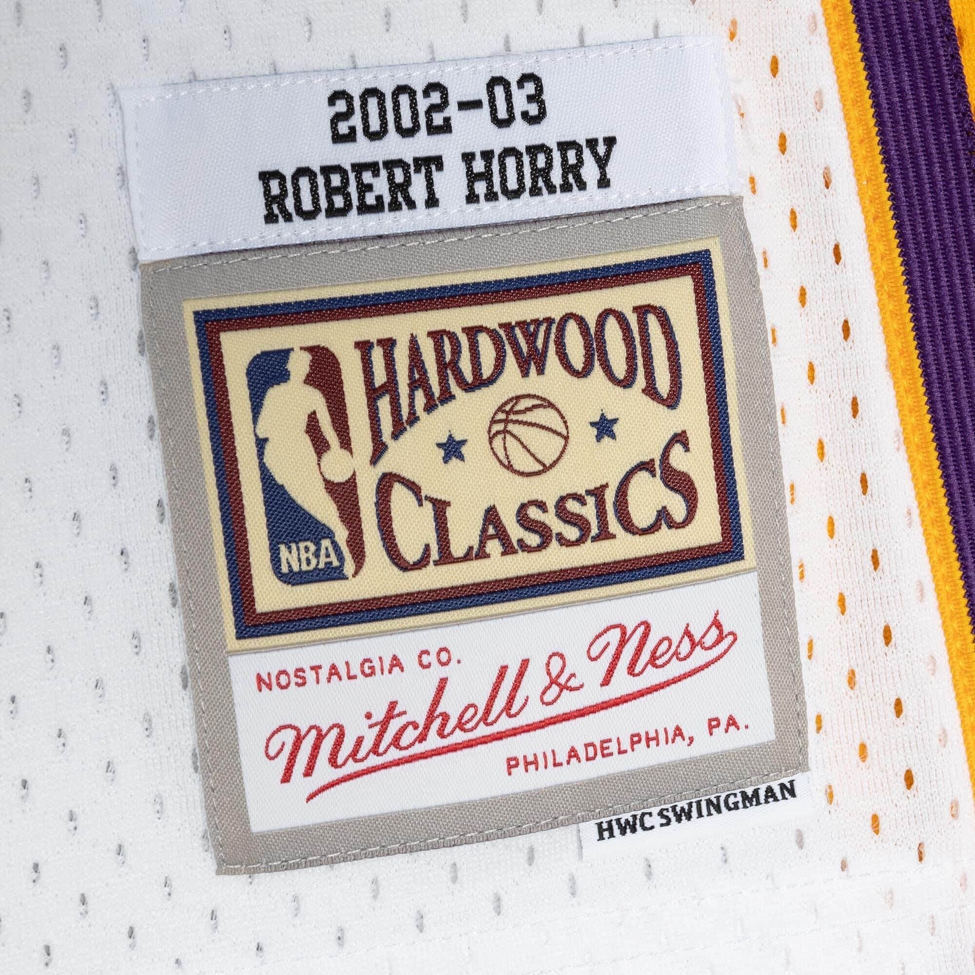 Robert Horry #5 Los Angeles Lakers 2002-03 Mitchell & Ness Swingman NBA Jersey White thumbnail 3