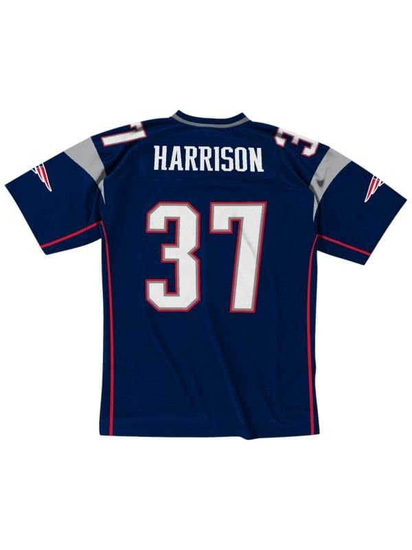 Rodney Harrison #37 New England Patriots 2003 Legacy Throwback NFL Jersey Navy — view 1