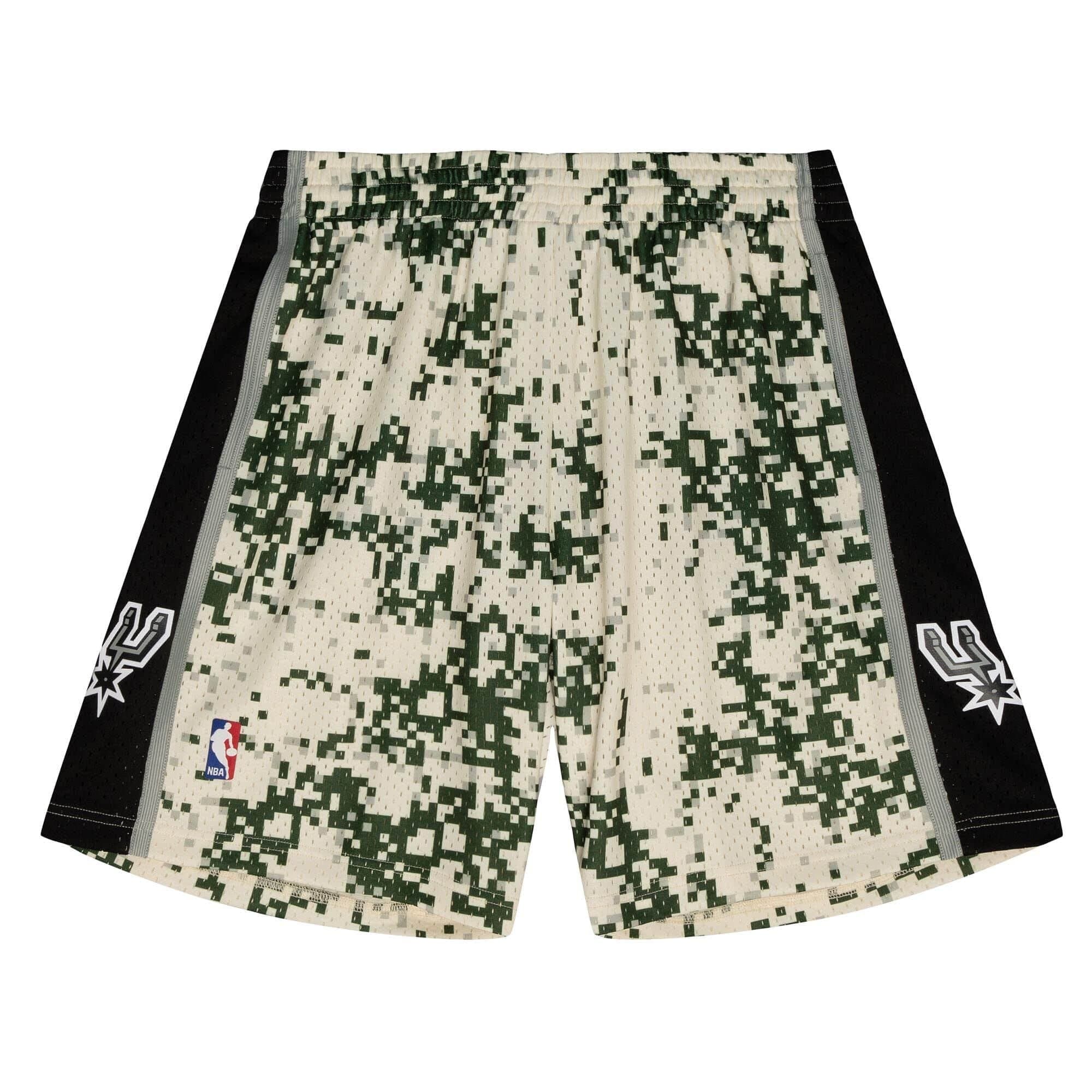 San Antonio Spurs 2013-14 Mitchell & Ness Swingman NBA Shorts Camo — view 1