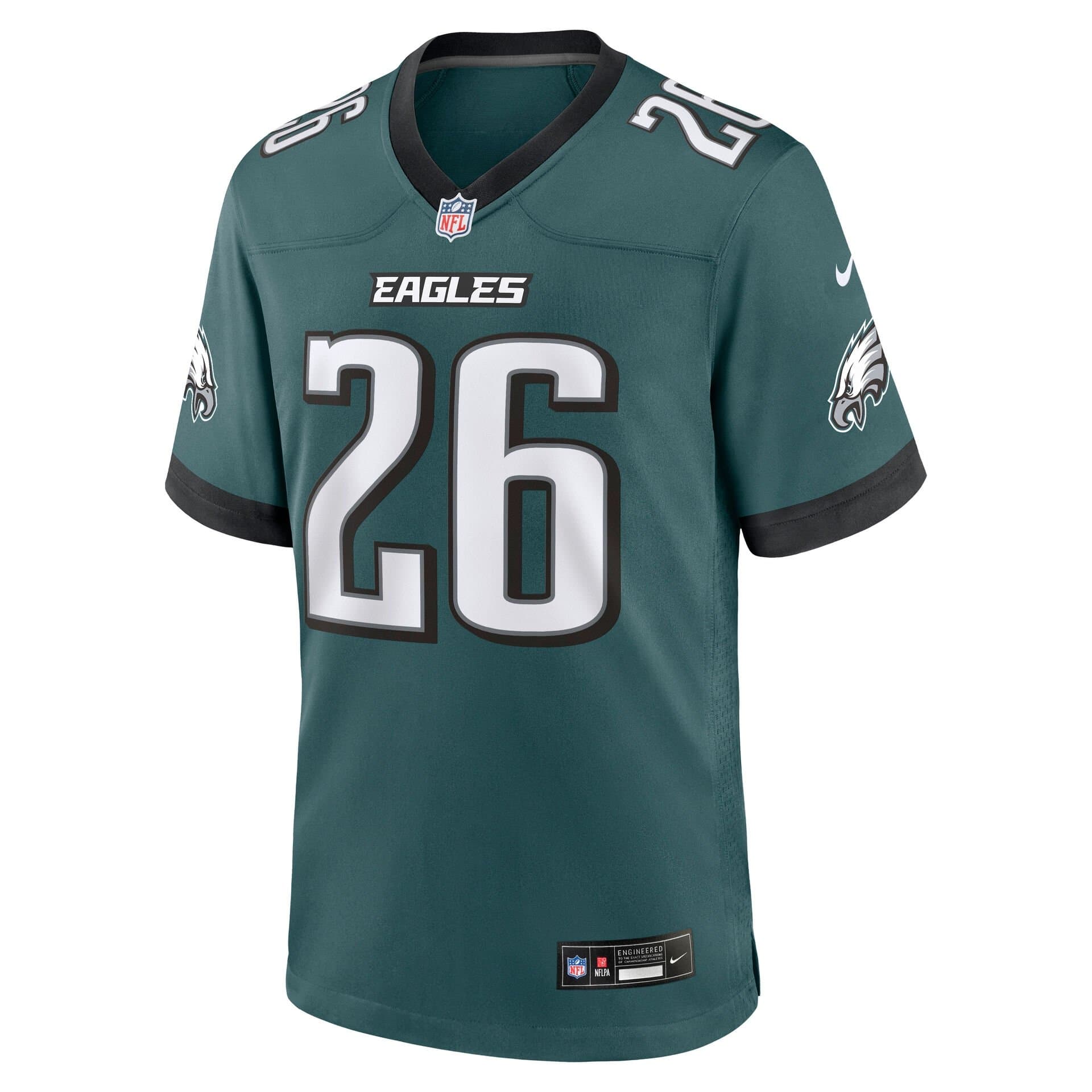Saquon Barkley #26 Philadelphia Eagles 2026 Game NFL Jersey Green thumbnail 2