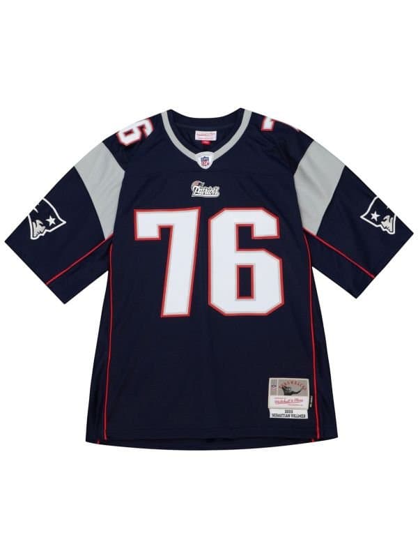 Sebastian Vollmer #76 New England Patriots 2009 Legacy Throwback NFL Jersey Navy thumbnail 2