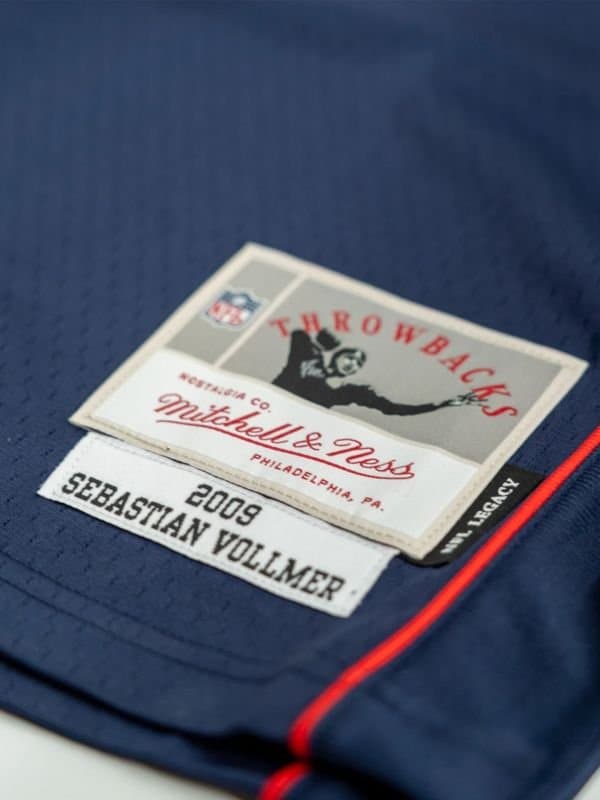 Sebastian Vollmer #76 New England Patriots 2009 Legacy Throwback NFL Jersey Navy thumbnail 3