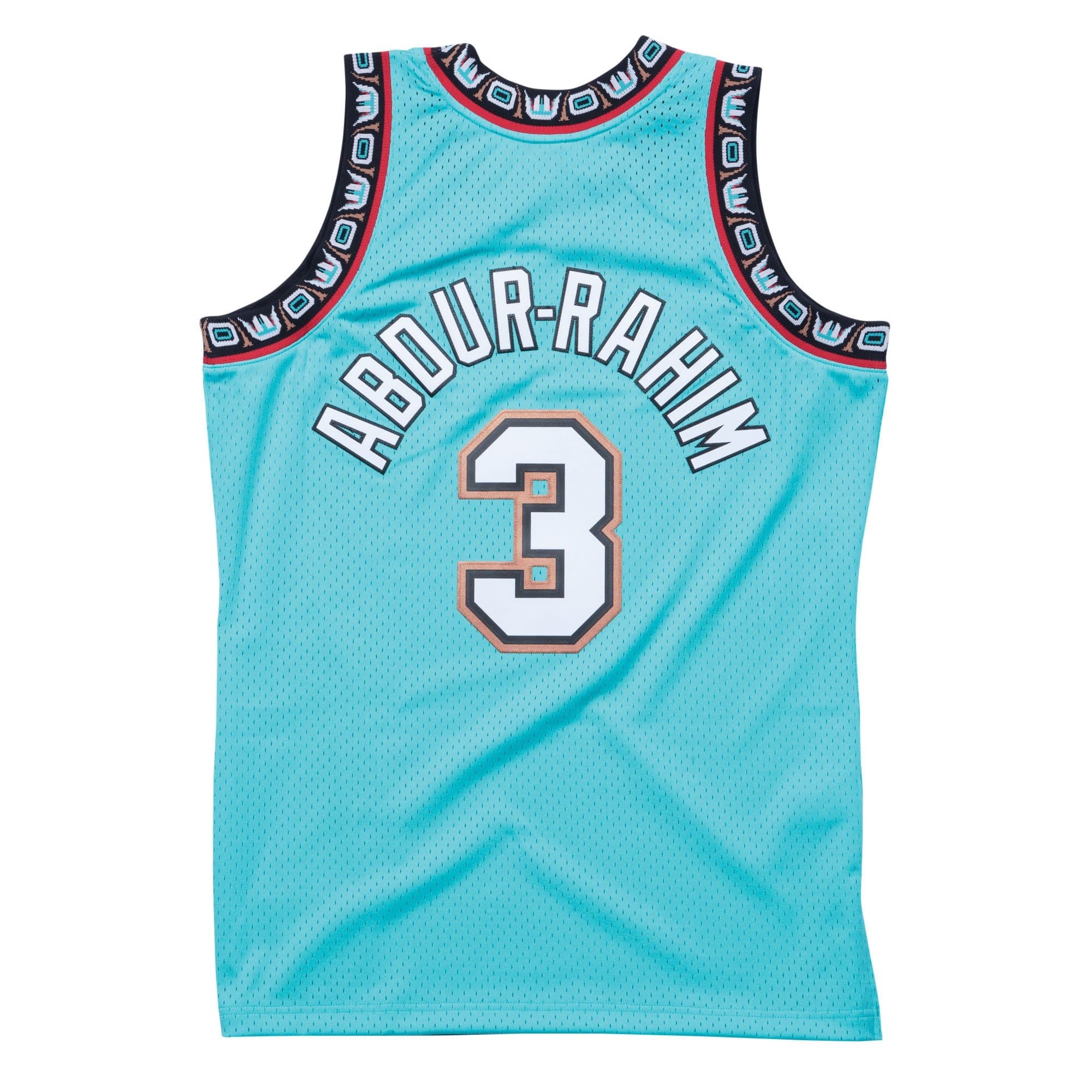 Shareef Abdur-Rahim #3 Vancouver Grizzlies 1996-97 Swingman NBA Jersey Teal thumbnail 2