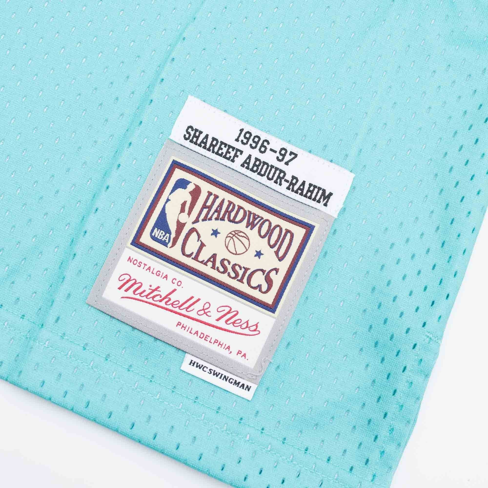 Shareef Abdur-Rahim #3 Vancouver Grizzlies 1996-97 Swingman NBA Jersey Teal thumbnail 3