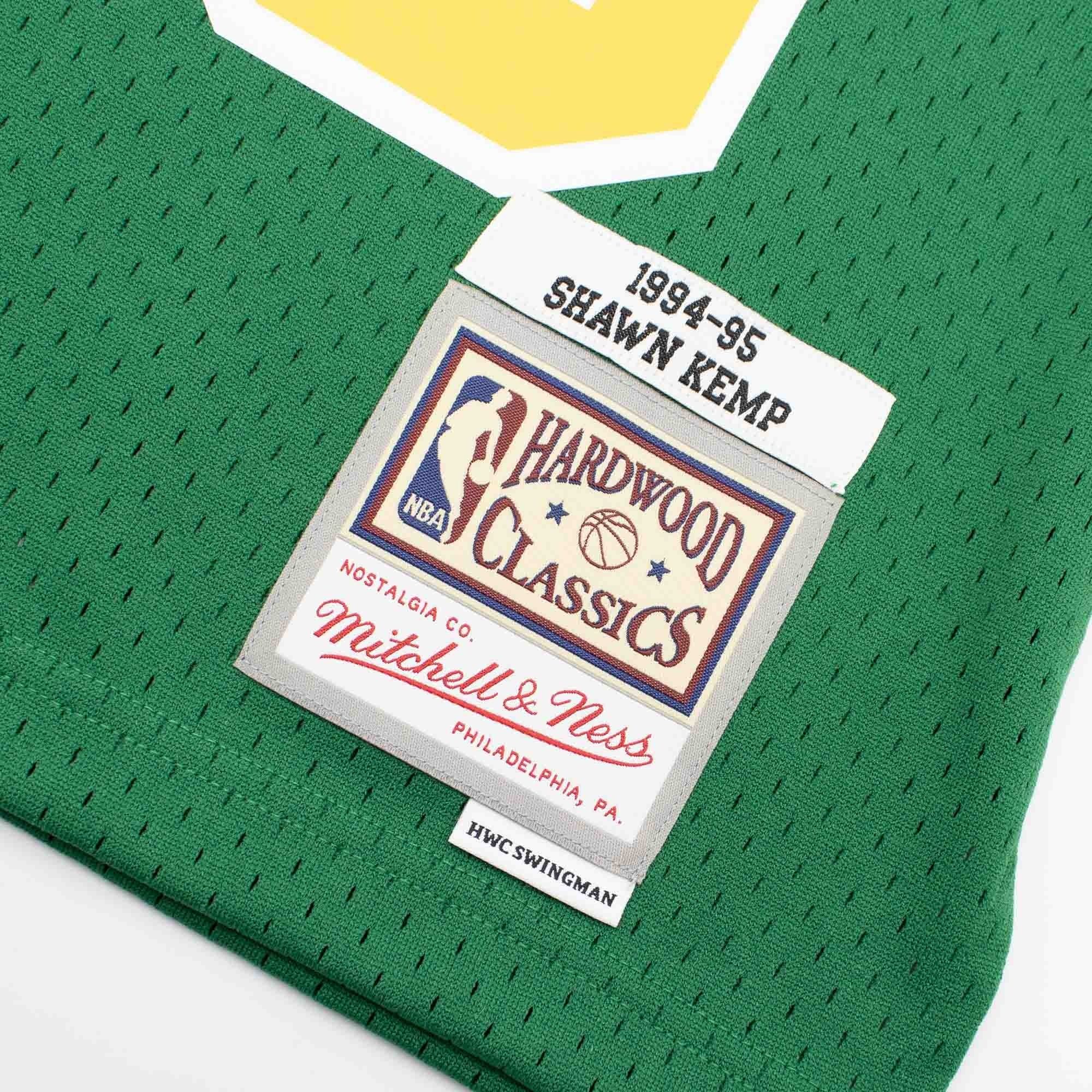 Shawn Kemp #40 Seattle SuperSonics 1994-95 Swingman NBA Jersey Green thumbnail 3