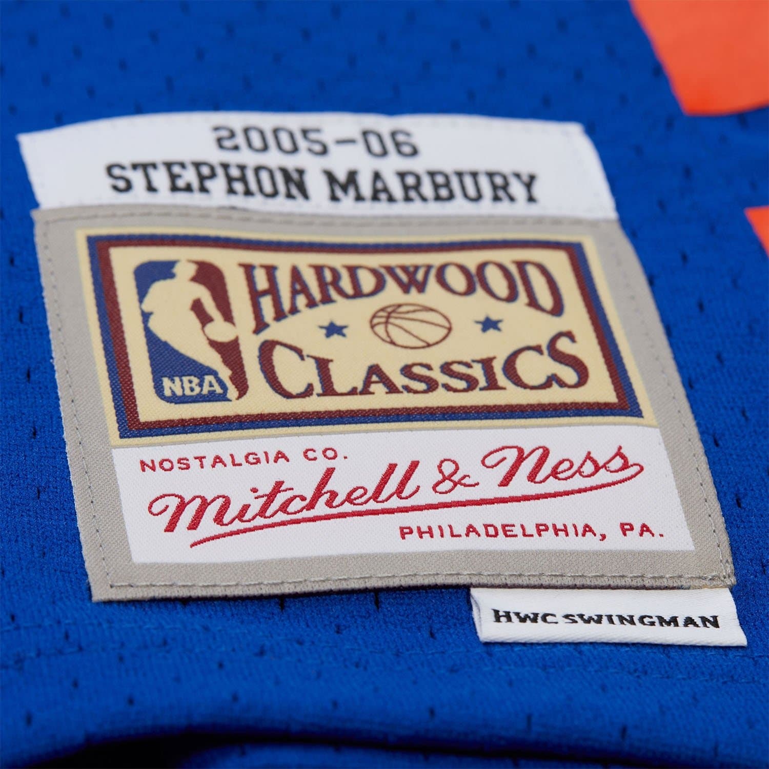 Stephon Marbury #3 New York Knicks 2005-06 Swingman NBA Jersey Blue thumbnail 3