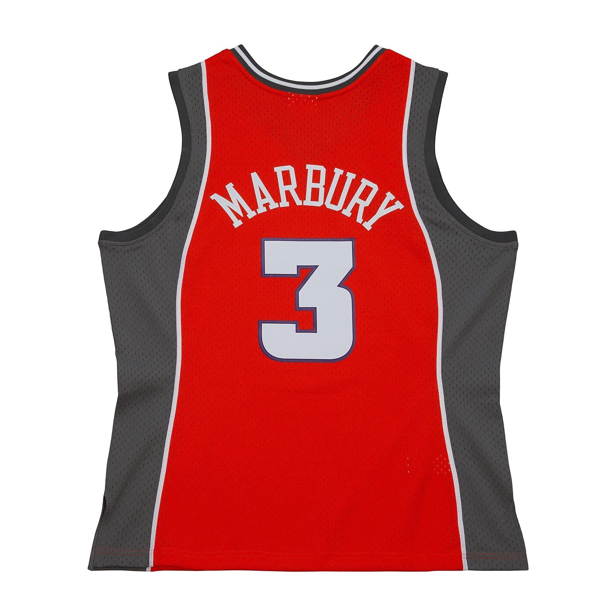 Stephon Marbury #3 Phoenix Suns 2003-04 Mitchell & Ness Swingman NBA Jersey Orange thumbnail 2