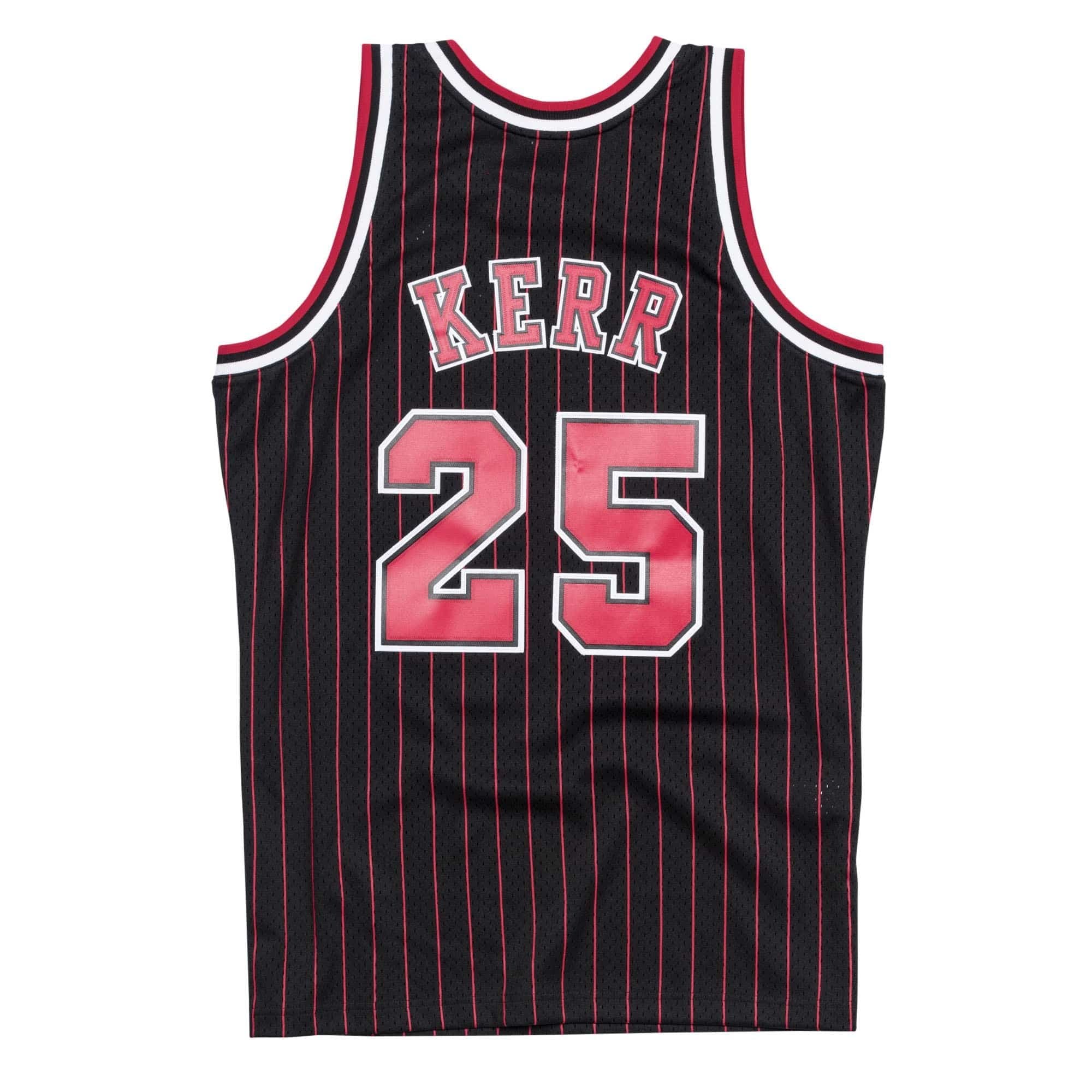 Steve Kerr #25 Chicago Bulls 1995-96 Swingman NBA Jersey Pinstripe thumbnail 2