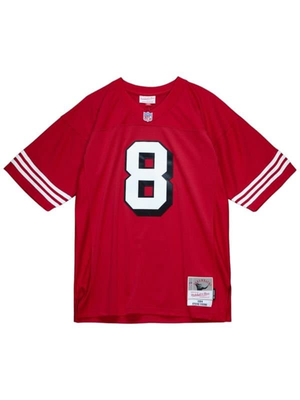 Steve Young #8 San Francisco 49ers 1994 Legacy Throwback NFL Jersey Red thumbnail 2