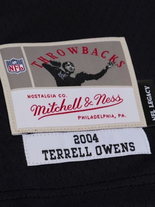 Terrell Owens #81 Philadelphia Eagles 2004 Legacy Throwback NFL Jersey Black thumbnail 3