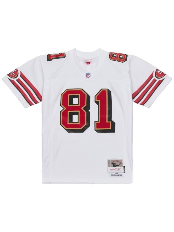 Terrell Owens #81 San Francisco 49ers 1996 Legacy Throwback NFL Jersey White thumbnail 2