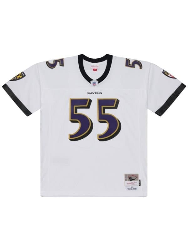 Terrell Suggs #55 Baltimore Ravens 2003 Legacy Throwback NFL Jersey White thumbnail 2