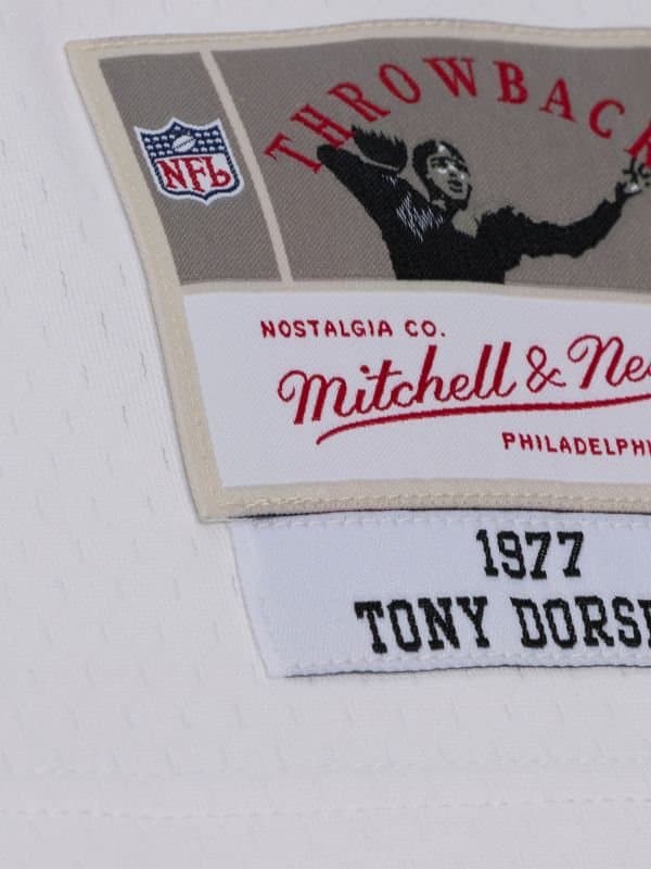 Tony Dorsett #33 Dallas Cowboys 1977 Legacy Throwback NFL Jersey White thumbnail 3