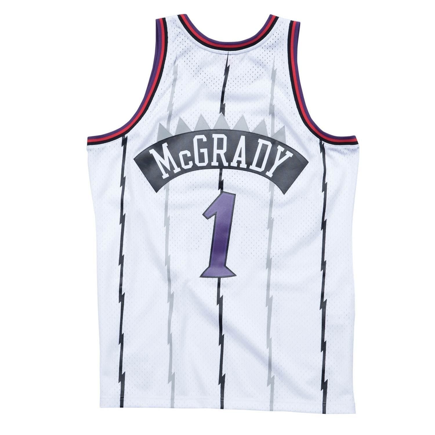 Tracy McGrady #1 Toronto Raptors 1998-99 Mitchell & Ness Swingman NBA Jersey White thumbnail 2