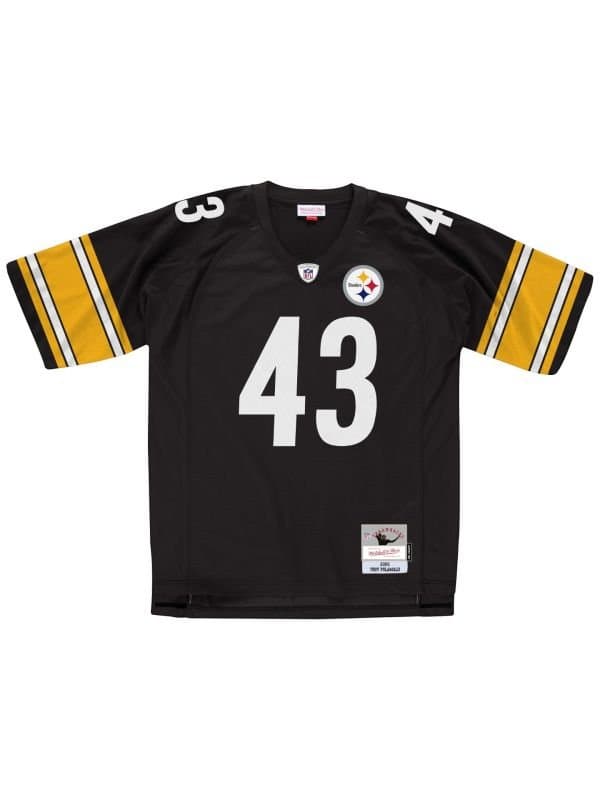 Troy Polamalu #43 Pittsburgh Steelers Legacy Throwback NFL Jersey Black thumbnail 2