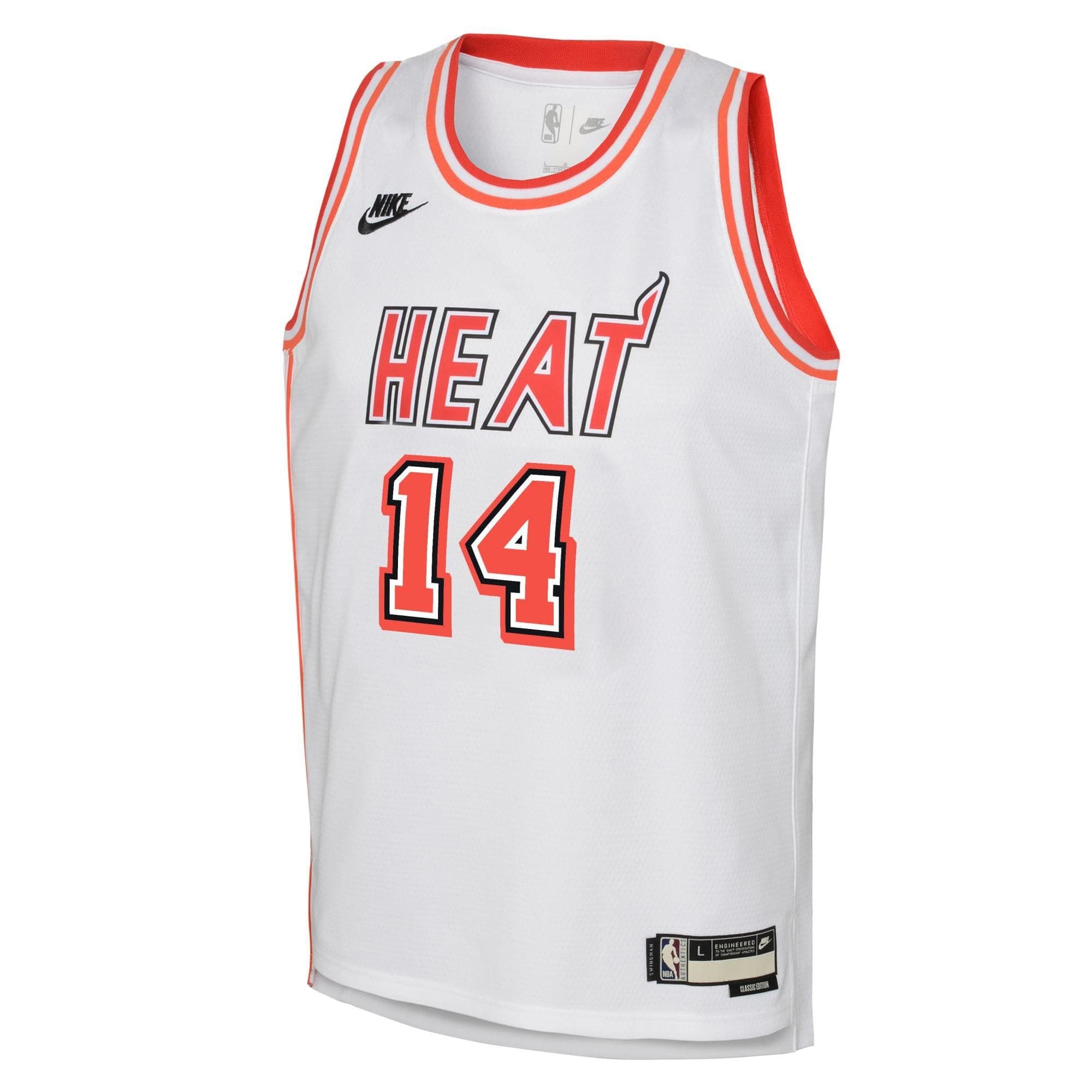 Tyler Herro #14 Miami Heat Hardwood Classics Nike Swingman NBA Jersey (YOUTH) thumbnail 2