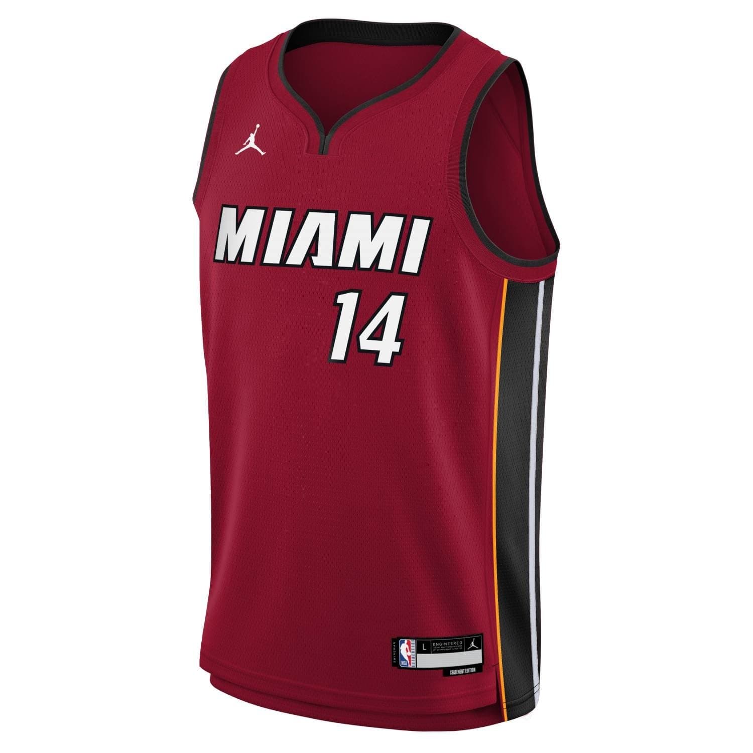 Tyler Herro #14 Miami Heat Jordan Swingman NBA Jersey Red (YOUTH) thumbnail 2