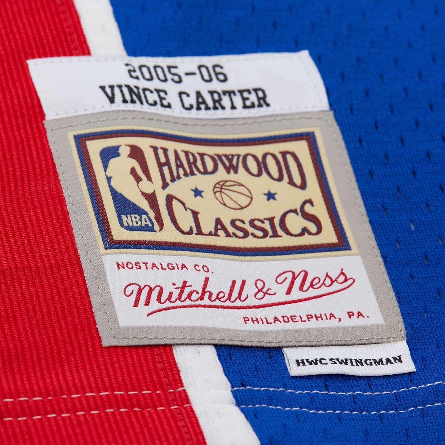 Vince Carter #15 New Jersey Nets 2005-06 Swingman NBA Jersey White thumbnail 3
