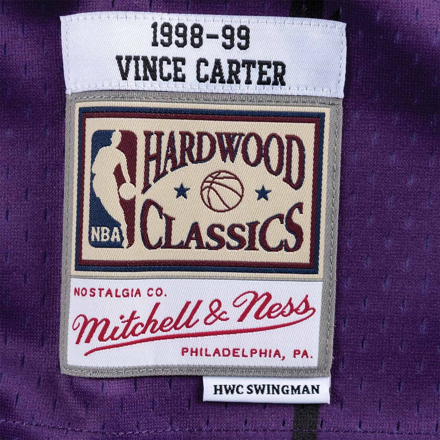 Vince Carter #15 Toronto Raptors 1998-99 Mitchell & Ness Swingman NBA Jersey Purple thumbnail 3