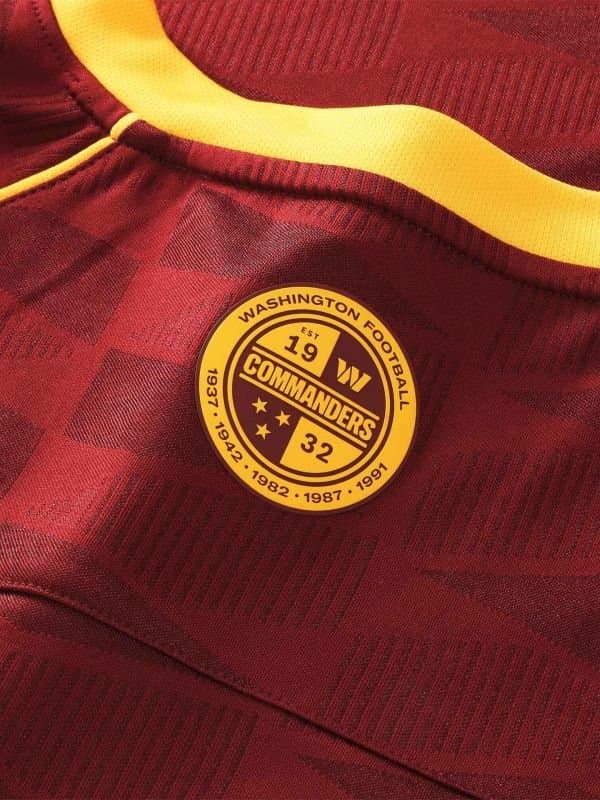 Washington Commanders 2026 Football x Football NFL Fan Jersey Burgundy thumbnail 3