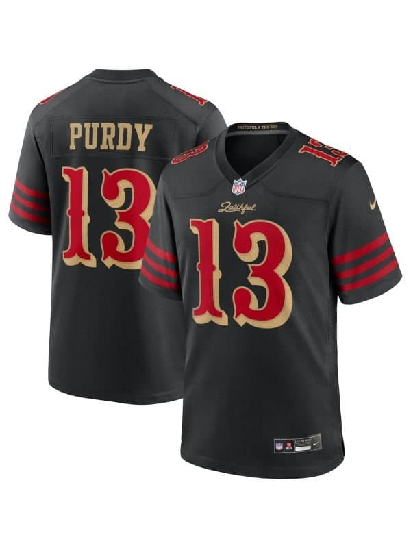 Brock Purdy #13 San Francisco 49ers Rivalries Game NFL Jersey Black