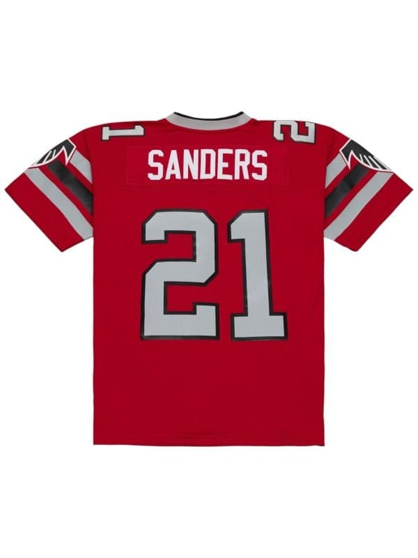 Deion Sanders #21 Atlanta Falcons 1989 Legacy Throwback NFL Jersey Red