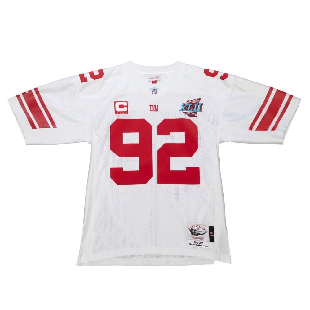 Michael Strahan #92 New York Giants 2007 Mitchell & Ness Authentic NFL Jersey White